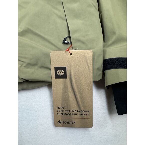 686 Men's Gore-Tex Hydra Down Thermagraph Jacket Sage NWT Size Medium - Picture 3 of 9